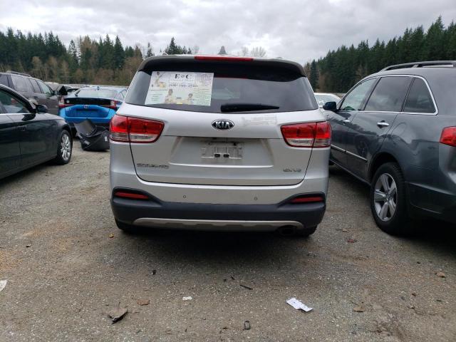 5XYPHDA5XGG159198 - 2016 KIA SORENTO EX SILVER photo 6