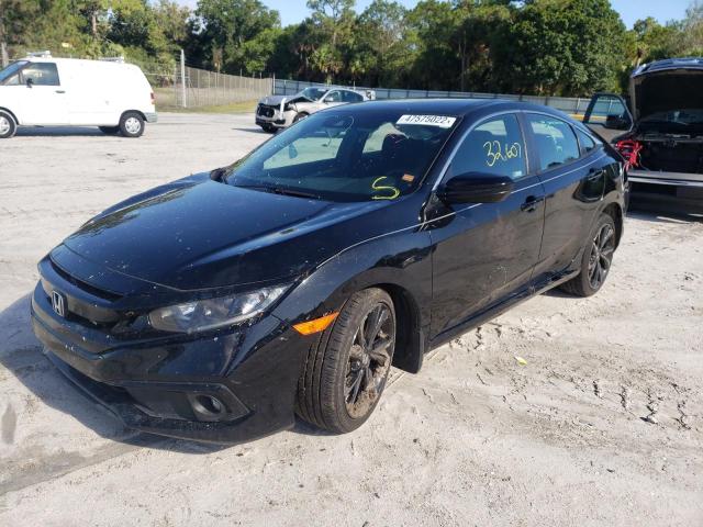 2HGFC2F81LH592634 - 2020 HONDA CIVIC SPORT 黑色 照片 2