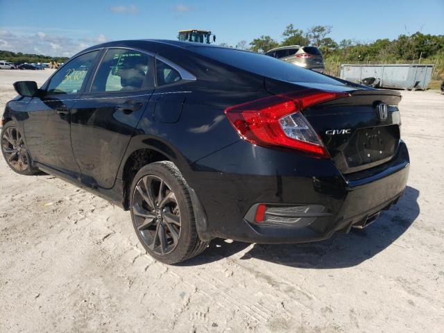2HGFC2F81LH592634 - 2020 HONDA CIVIC SPORT 黑色 照片 3