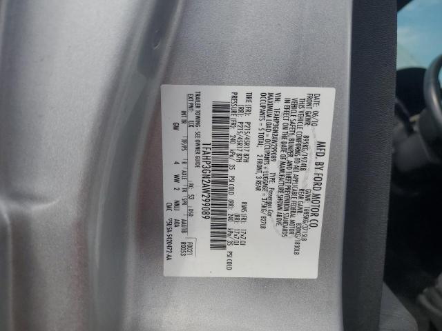 1FAHP3GN2AW299089 - 2010 FORD FOCUS SES SILVER photo 12