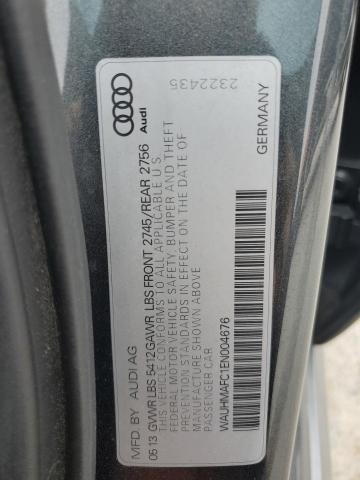 WAUHMAFC1EN004676 - 2014 AUDI A6 PRESTIGE ნაცრისფერი ფოტო 12