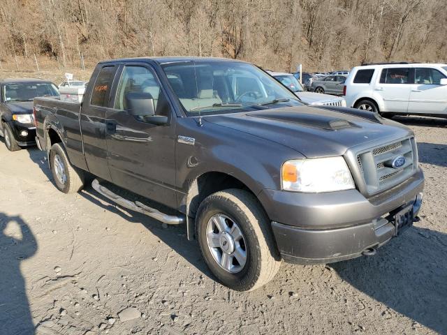 1FTRX14W55FA35516 - 2005 FORD F150 GRAY photo 4