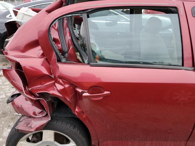 1G1AM58B087324332 - 2008 CHEVROLET COBALT SPORT RED photo 10