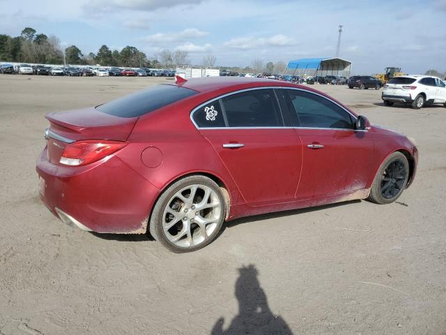 2G4GV5GV4C9205826 - 2012 BUICK REGAL GS Қызыл фото 3