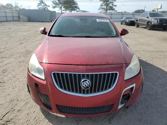 2G4GV5GV4C9205826 - 2012 BUICK REGAL GS Қызыл фото 5