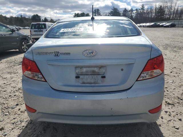 KMHCU4AE8CU042377 - 2012 HYUNDAI ACCENT GLS BLUE photo 6