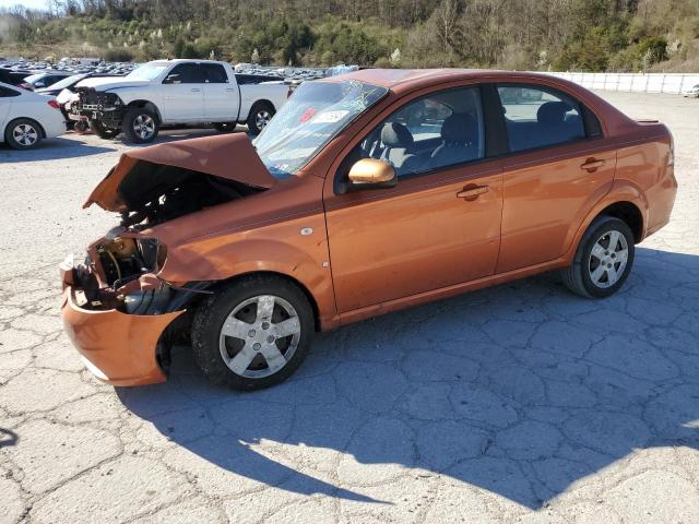 KL1TD56657B160102 - 2007 CHEVROLET AVEO BASE ORANGE photo 1