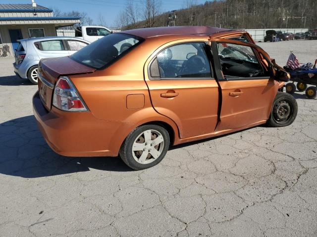 KL1TD56657B160102 - 2007 CHEVROLET AVEO BASE ORANGE photo 3