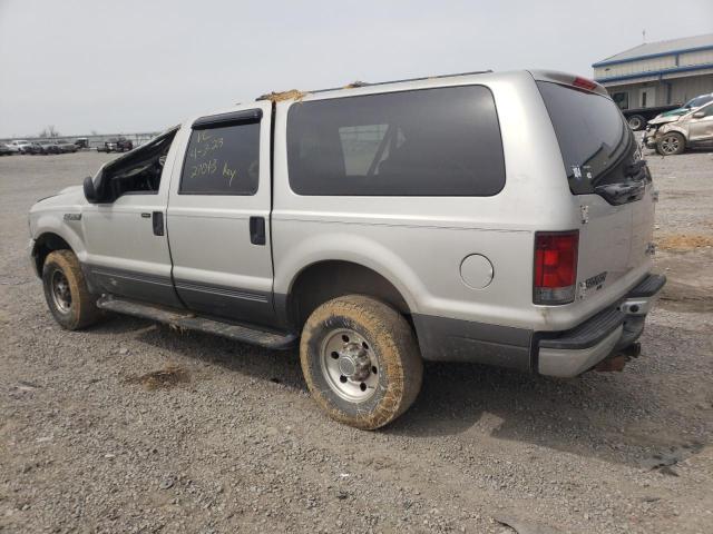 1FMNU41S55EB25616 - 2005 FORD EXCURSION XLT SILVER photo 2