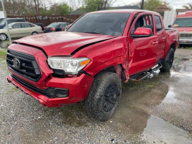 5TFCZ5AN1MX257689 - 2021 TOYOTA TACOMA DOUBLE CAB RED photo 2