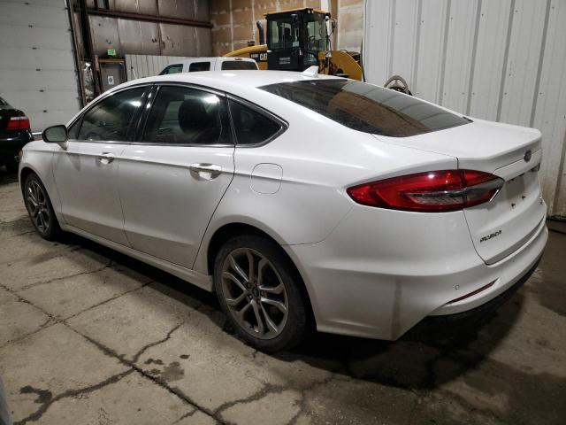 3FA6P0CD8KR234108 - 2019 FORD FUSION SEL WHITE photo 2