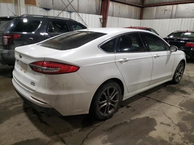 3FA6P0CD8KR234108 - 2019 FORD FUSION SEL WHITE photo 3