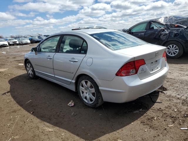 1HGFA16538L054341 - 2008 HONDA CIVIC LX SILVER photo 2