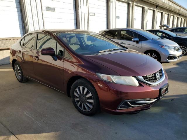 19XFB2F54EE034850 - 2014 HONDA CIVIC LX BURGUNDY photo 4