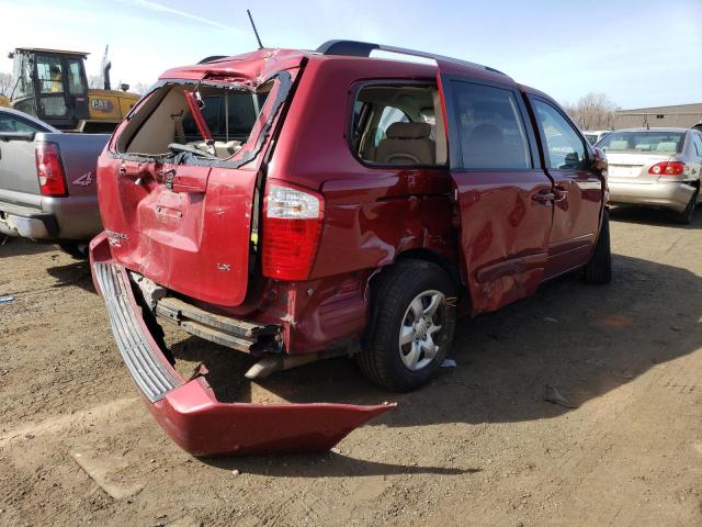 KNDMB233996311157 - 2009 KIA SEDONA EX RED photo 3