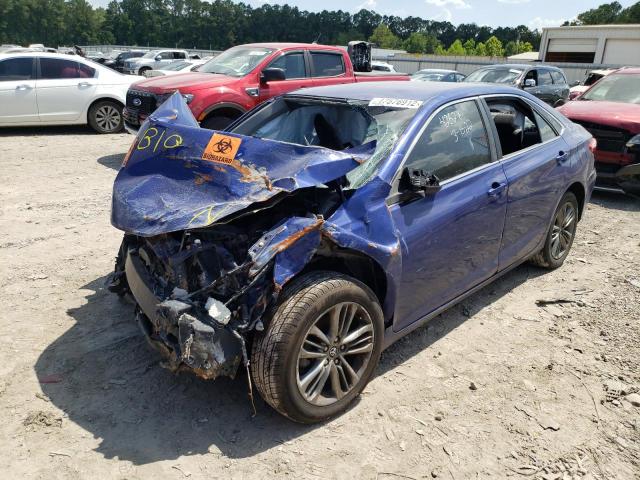 4T1BF1FK1FU896926 - 2015 TOYOTA CAMRY LE BLUE photo 2