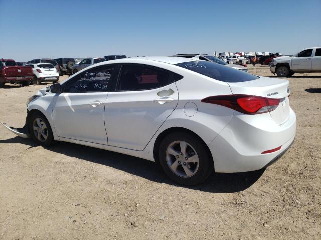 5NPDH4AE4FH547067 - 2015 HYUNDAI ELANTRA SE WHITE photo 2