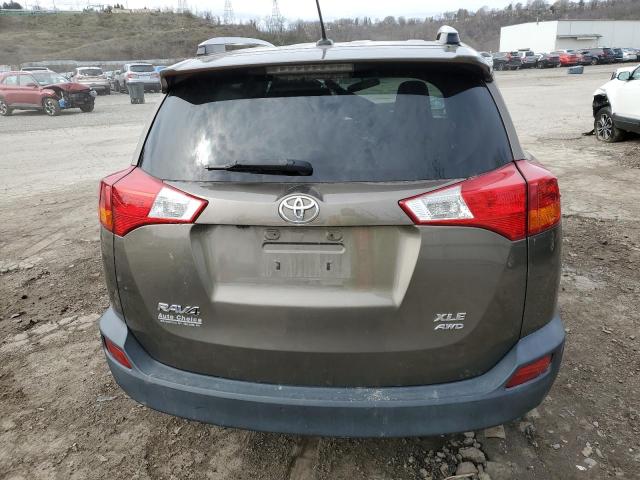 2T3RFREV5FW295261 - 2015 TOYOTA RAV4 XLE BROWN photo 6