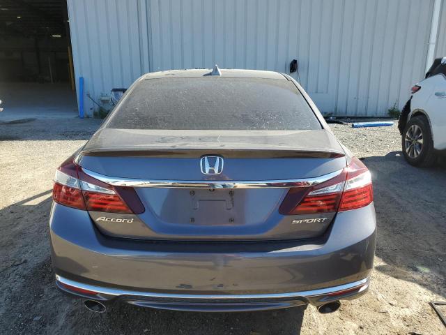 1HGCR2F57HA192526 - 2017 HONDA ACCORD SPORT GRAY photo 6