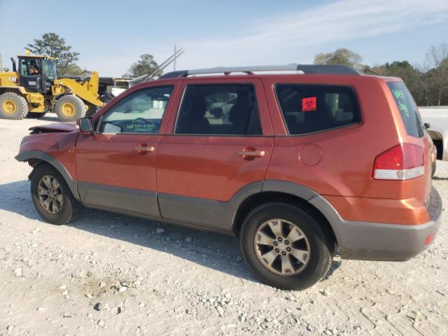 KNDJJ741895022468 - 2009 KIA BORREGO LX ORANGE photo 2