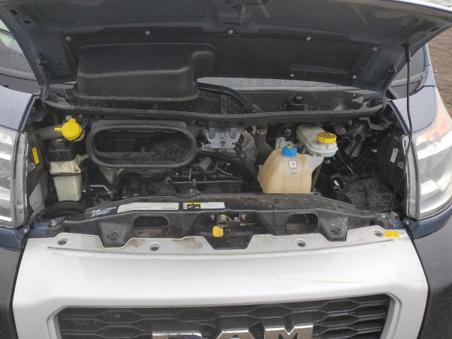 3C6URVJG8KE551519 - 2019 RAM PROMASTER 3500 HIGH ლურჯი ფოტო 11