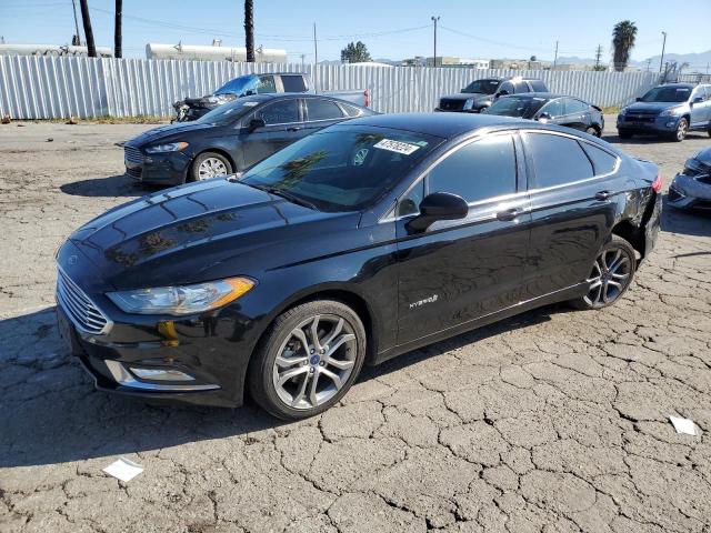 3FA6P0LU1HR324807 - 2017 FORD FUSION SE HYBRID BLACK photo 1