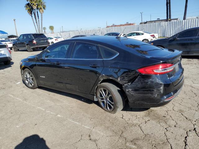 3FA6P0LU1HR324807 - 2017 FORD FUSION SE HYBRID BLACK photo 2