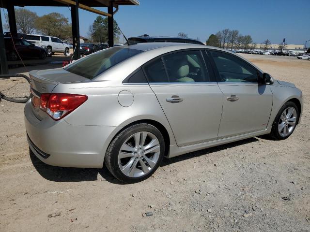 1G1PG5SB9D7152127 - 2013 CHEVROLET CRUZE LTZ GOLD photo 3