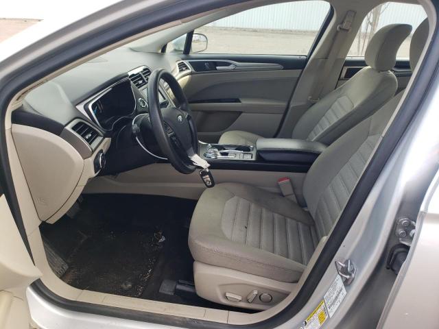 3FA6P0LU9KR204518 - 2019 FORD FUSION SE SILVER photo 7