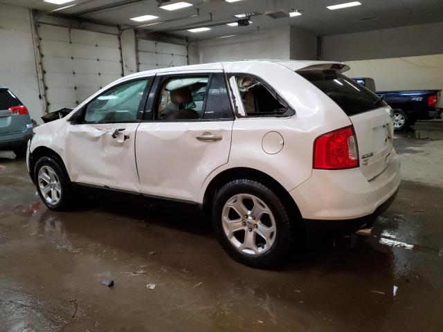 2FMDK3JC3BBA90019 - 2011 FORD EDGE SEL WHITE photo 2