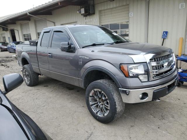 1FTFX1EFXDFD46603 - 2013 FORD F150 SUPER CAB GRAY photo 4