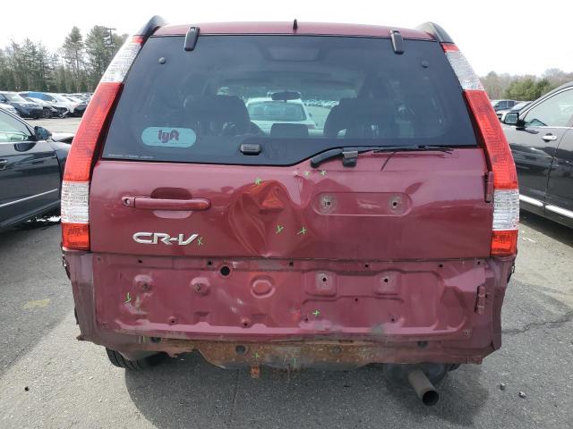 SHSRD78816U426569 - 2006 HONDA CR-V EX RED photo 6