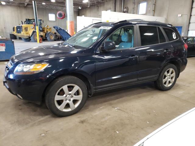 5NMSH13E77H094631 - 2007 HYUNDAI SANTA FE SE BLUE photo 1