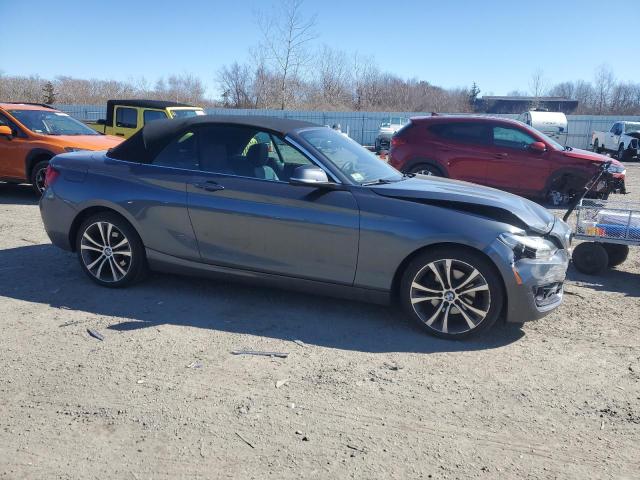 WBA1L9C51GV767356 - 2016 BMW 228 XI SULEV GRAY photo 4