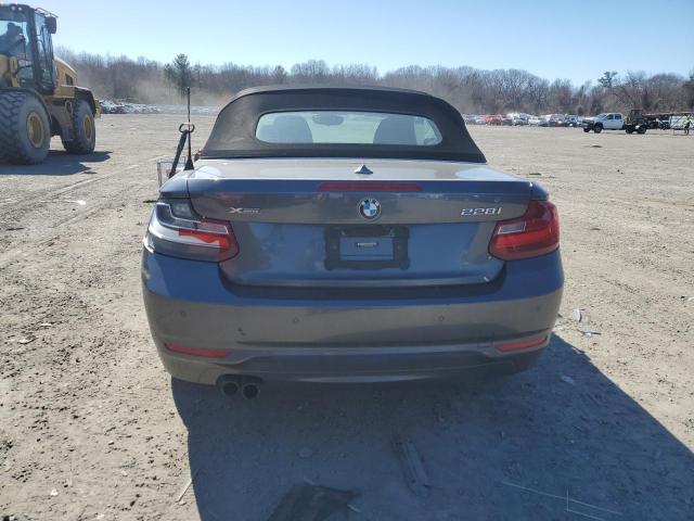 WBA1L9C51GV767356 - 2016 BMW 228 XI SULEV GRAY photo 6