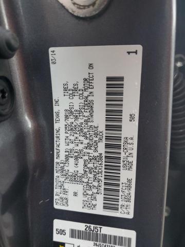 5TFRY5F13EX163804 - 2014 TOYOTA TUNDRA DOUBLE CAB SR/SR5 GRAY photo 12