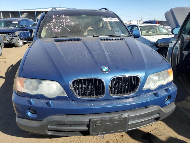 5UXFA53562LV70788 - 2002 BMW X5 3.0I BLUE photo 5