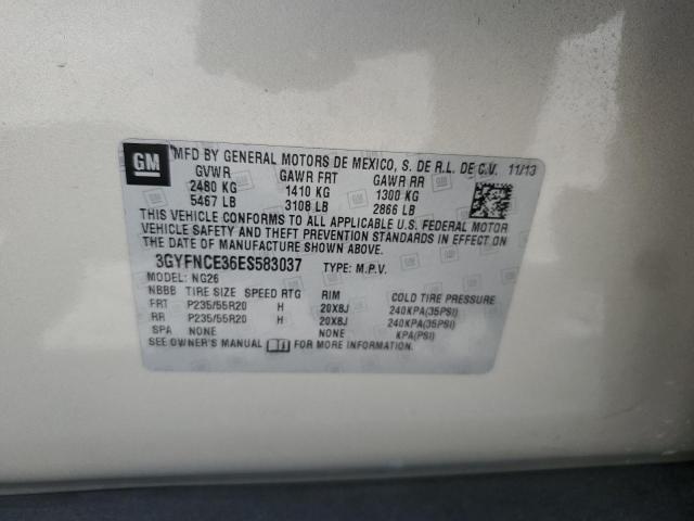 3GYFNCE36ES583037 - 2014 CADILLAC SRX PERFORMANCE COLLECTION Алтын фото 12