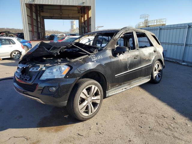 4JGBB8GB8BA685429 - 2011 MERCEDES-BENZ ML 350 4MATIC BLACK photo 1