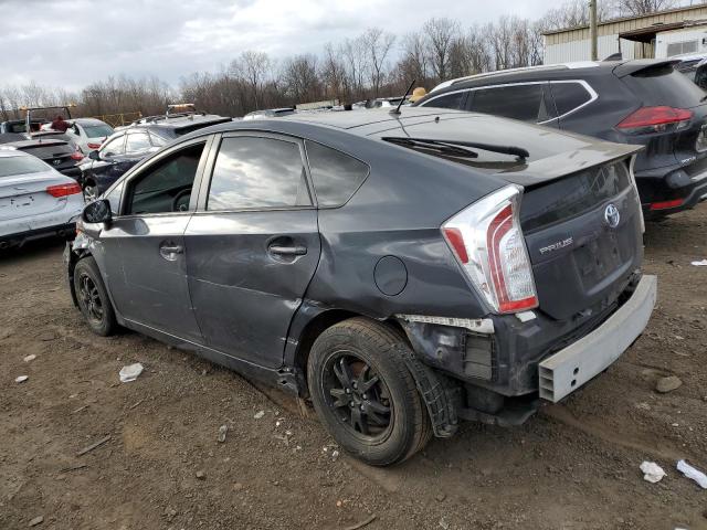 JTDKN3DUXF0444794 - 2015 TOYOTA PRIUS GRAY photo 2