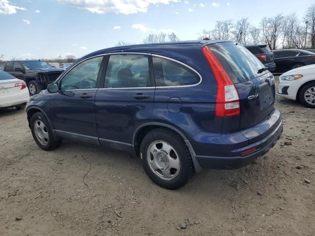 5J6RE4H32AL023272 - 2010 HONDA CR-V LX BLUE photo 2