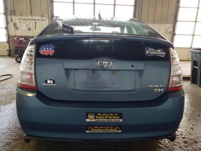 JTDKB20U867505169 - 2006 TOYOTA PRIUS BLUE photo 6