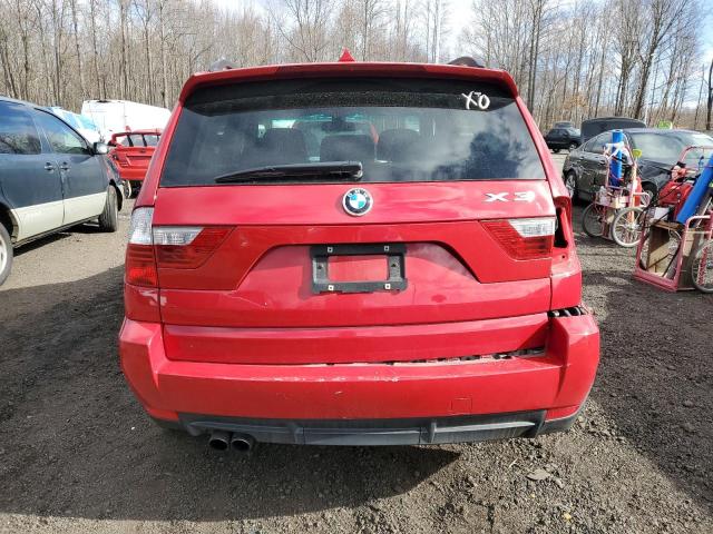 WBXPC93438WJ12005 - 2008 BMW X3 3.0SI RED photo 6