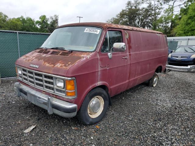 2B7HB23W8GK562701 - 1986 DODGE RAM VAN B250 BURGUNDY photo 1