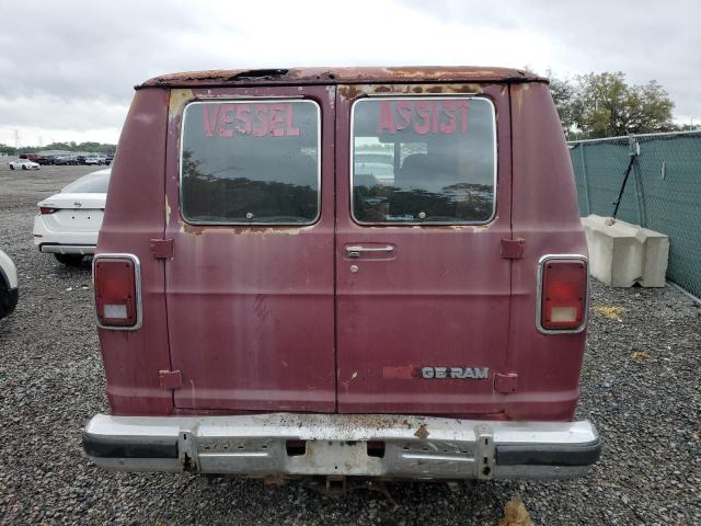 2B7HB23W8GK562701 - 1986 DODGE RAM VAN B250 BURGUNDY photo 6