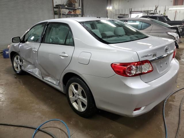 2T1BU4EE0BC637293 - 2011 TOYOTA COROLLA BASE SILVER photo 2