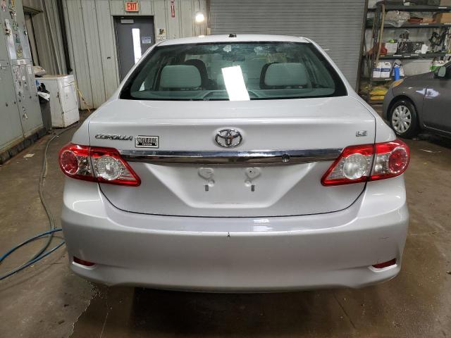 2T1BU4EE0BC637293 - 2011 TOYOTA COROLLA BASE SILVER photo 6