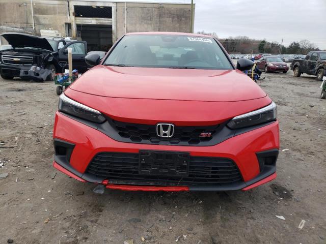 2HGFE1E57NH472528 - 2022 HONDA CIVIC SI RED photo 5