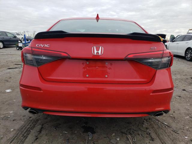 2HGFE1E57NH472528 - 2022 HONDA CIVIC SI RED photo 6