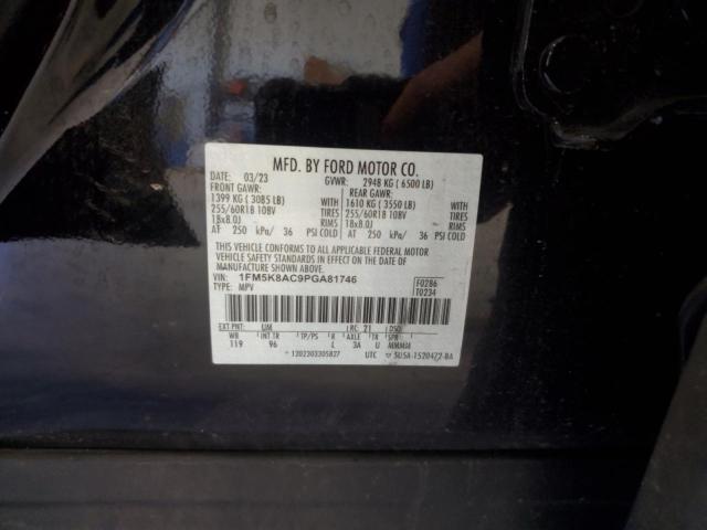 1FM5K8AC9PGA81746 - 2023 FORD EXPLORER POLICE INTERCEPTOR Qara foto 14